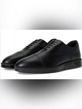 Classic Black Leather Derby Shoes - Timeless Lace-Up Oxfords